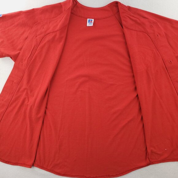 Cincinnati Reds Vintage Baseball Jersey Russell Athletic NuBlend USA Large - Picture 13 of 14